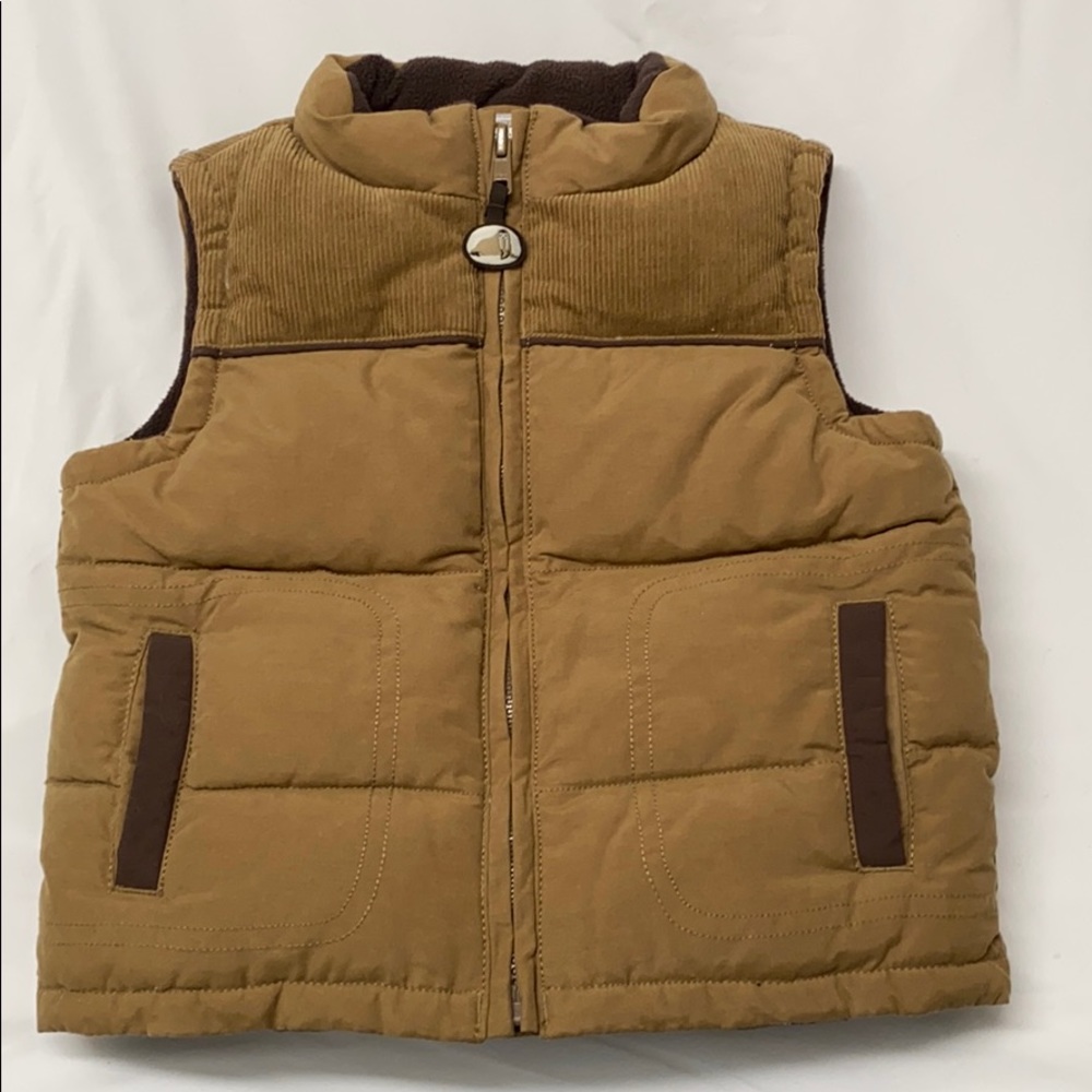 Boys puff fleece vest